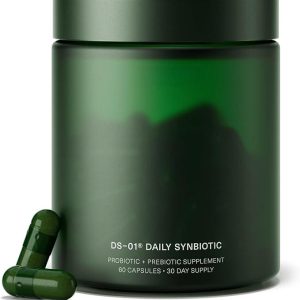 DS-01 Daily Synbiotic – Prebiotic and Probiotic for Women & Men – Digestive Health, Gut Health, Immune Support, Bloating & Constipation Relief – Vegan & Shelf-Stable – 60 Capsules (30-Day Supply)